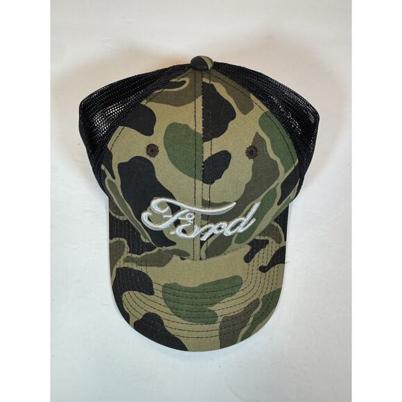 New Ford Mesh Trucker Baseball Hat Cap Camouflage Camo Official - Picture 3 of 9